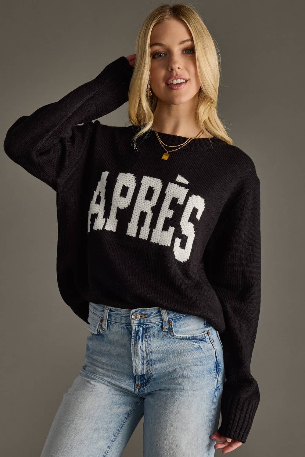 Black Apres Sweater Top