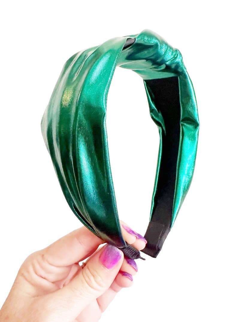 Green Metallic Headband