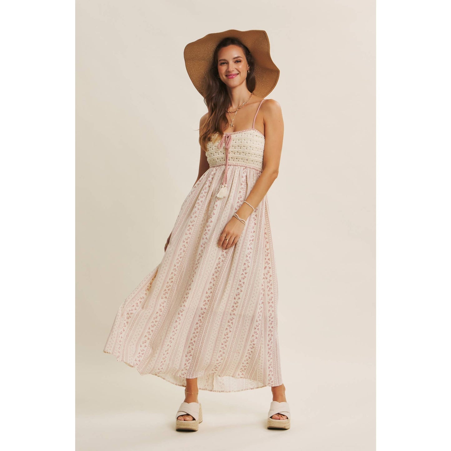 BOHEMIAN CROCHET MAXI DRESS