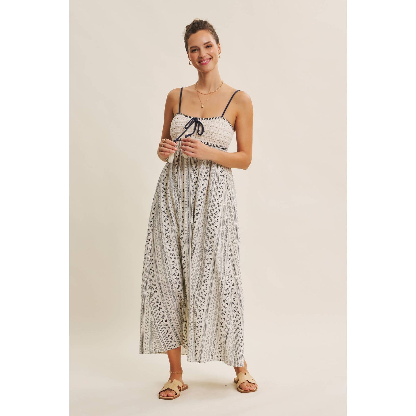 BOHEMIAN CROCHET MAXI DRESS