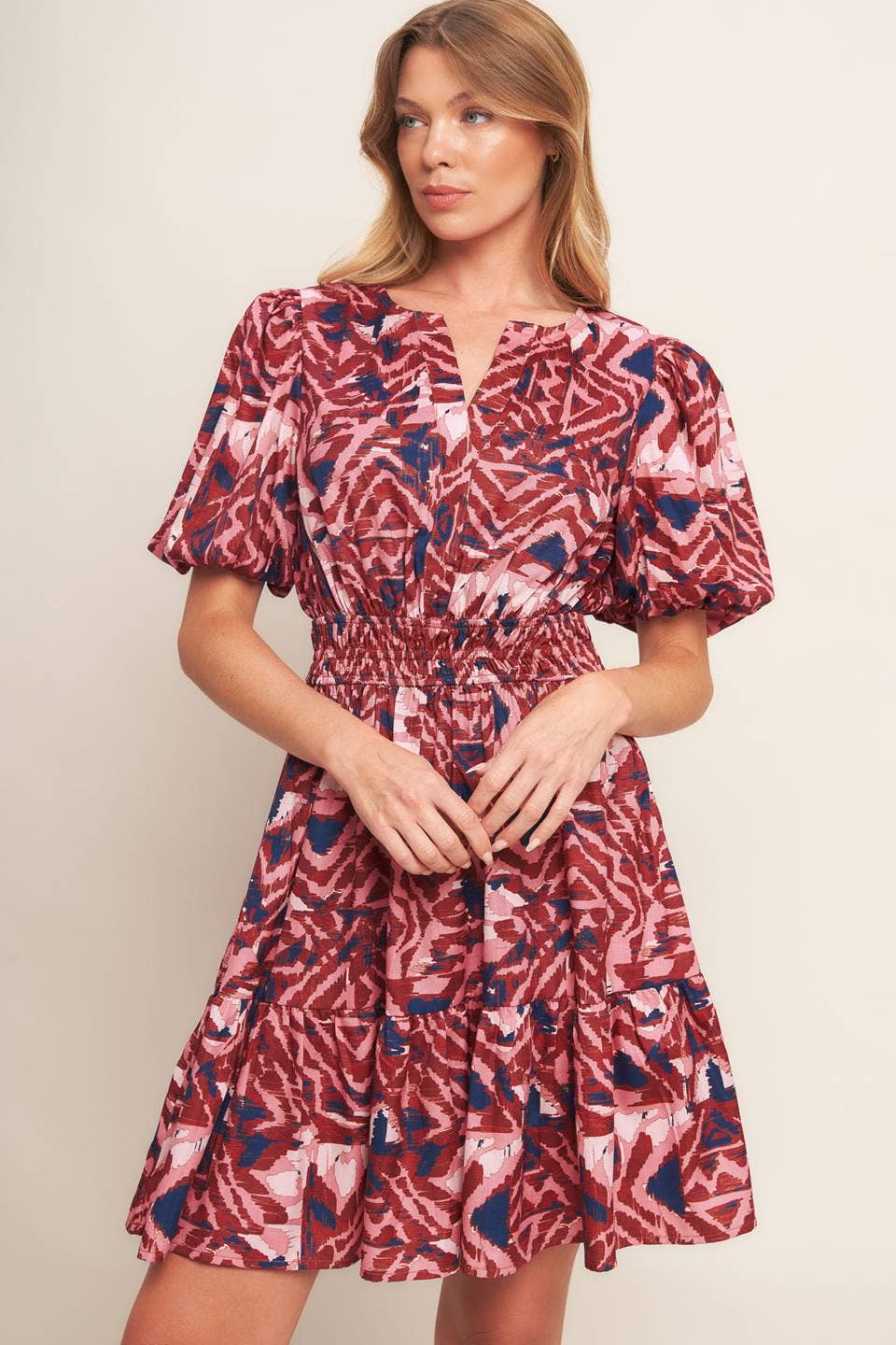 Print Mini Dress