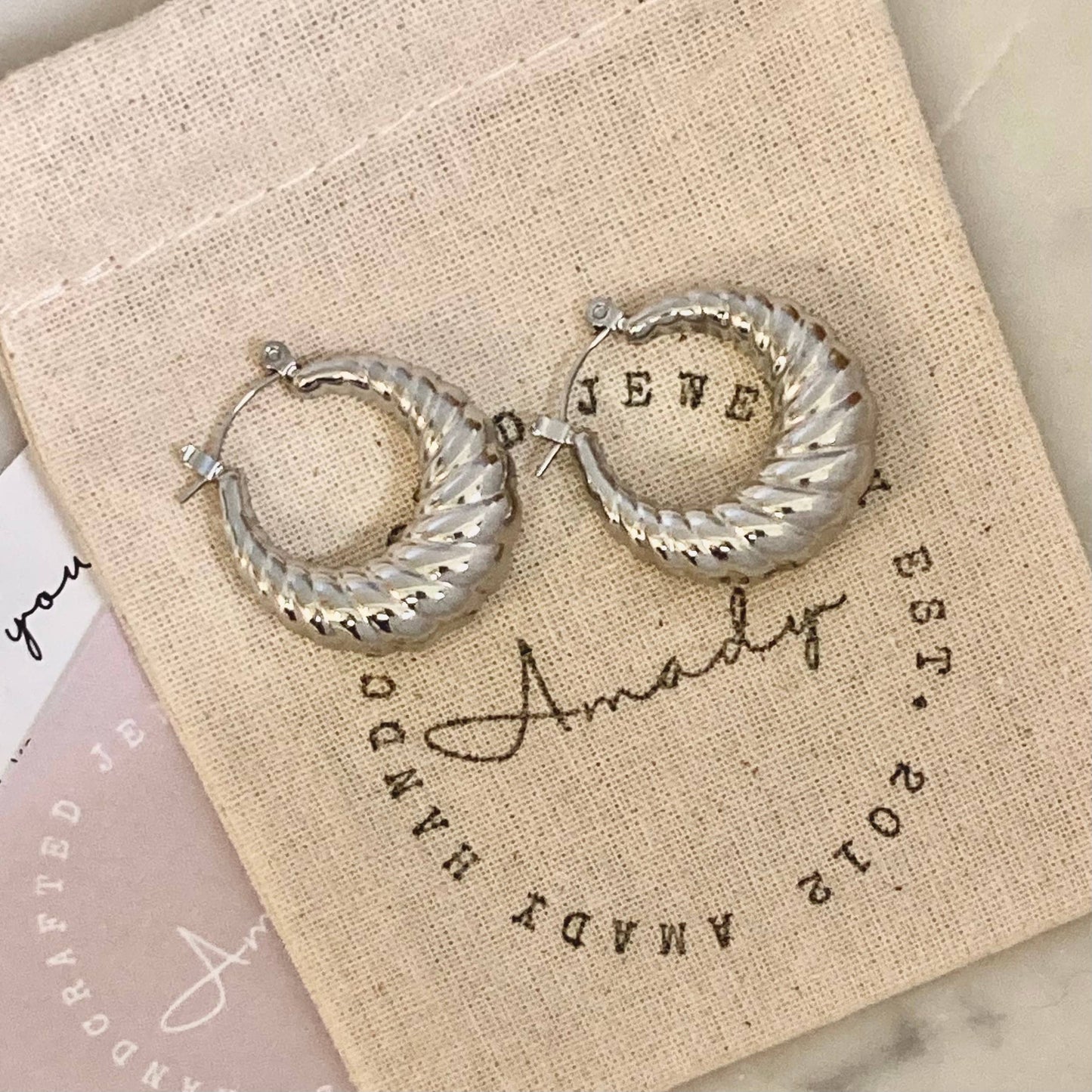 Silver Hoop Earrings