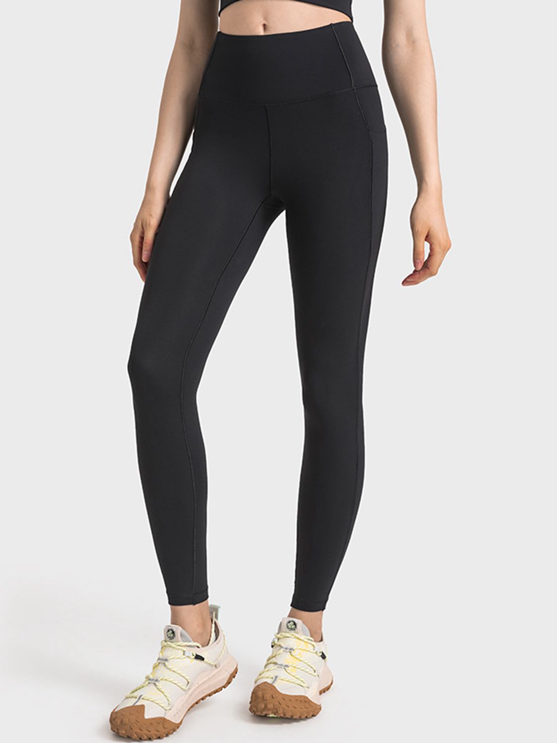 Wide Waistband Slim Fit Long Sports Leggings