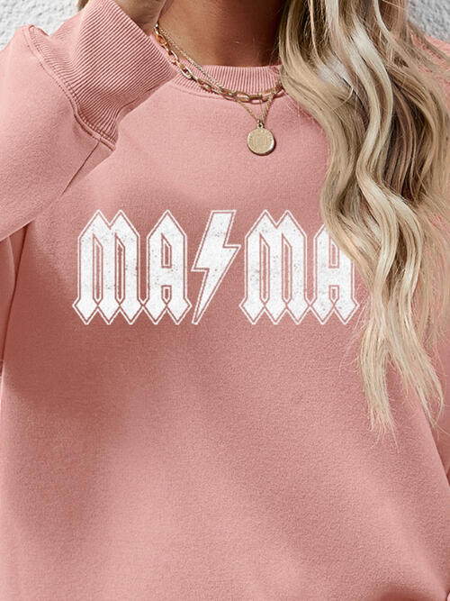 Letter Graphic Dropped Shoulder Sweatshirt