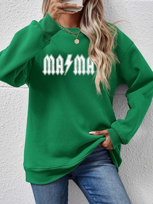 Letter Graphic Dropped Shoulder Sweatshirt